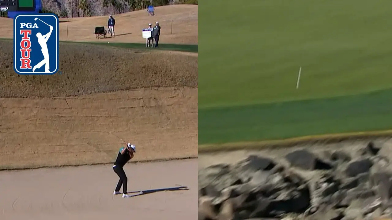 Pga Tour Watch These Two Crazy Holes From South Koreas Shkim Aussie Golfer